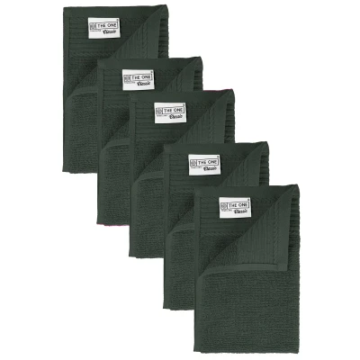 Afbeelding van 5 x The One Towelling gastendoekje 30x50 Antraciet