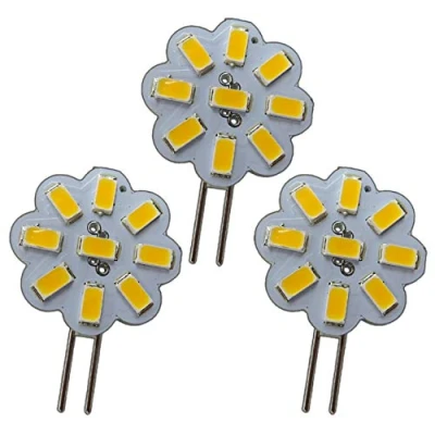 Afbeelding van PB Versand G4 Mini LED 2W Watt 12V AC/DC 9x5630 SMD dimbaar 120 ronde spotlight spot spaarlamp vervanging halogeen (2 3000K)