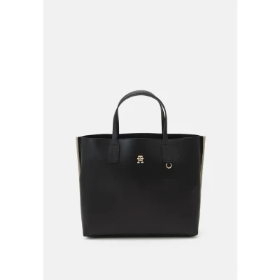 Afbeelding van Tommy Hilfiger Iconic Satchel Shopper, Dames, Maat: One Size, Black