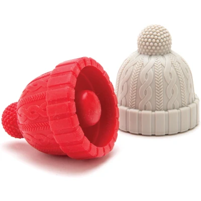 Afbeelding van Apenstreken Beanie rood &amp; grijs set van 2 stuks