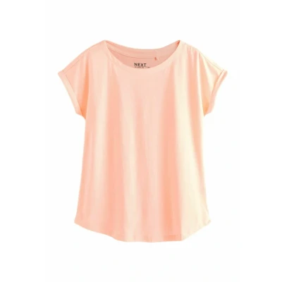 Afbeelding van Next Regular FIT Round NECK Tshirt basic, Dames, Maat: Medium, Peach pink