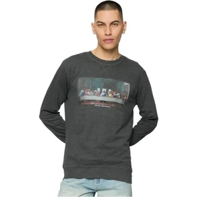 Afbeelding van Mister Tee CANT HANG WITH US Crewneck Sweater, Heren, Maat: XL, Charcoal