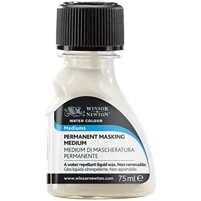 Afbeelding van Winsor &amp; Newton 2621767 Watercolour Painting Medium Permanent Masking kan direct op papier worden aangebracht of opgedroogde kleurtoepassingen papier, 75ml fles