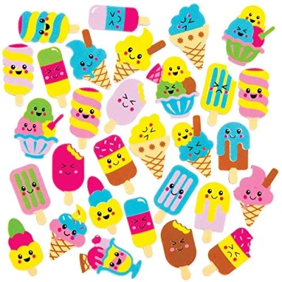 Afbeelding van Baker Ross IJs Stickers van Foam (12 stuks) Knutselspullen en voor Kinderen