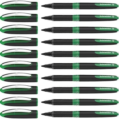 Afbeelding van Schneider One Sign rollerbalpen (onuitwisbaar, lijndikte 1,0 mm) groen, pak van 10