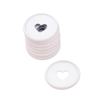 Afbeelding van Craftelier Metalen schijfringen voor scrapbooking binden planners, dagboeken, notitieboeken of albums 9 stuks 3,5 mm set wit