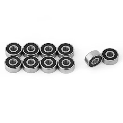 Afbeelding van 10 stuks 623 2RS mini kogellagers van staal, dubbel rubber, diep verzegeld, rollagers, 3 x 4 mm