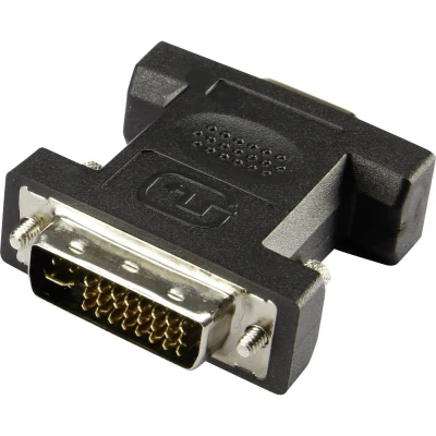 Afbeelding van Renkforce RF 4212222 DVI / VGA Adapter [1x stekker 24+5 polig 1x bus] Zwart