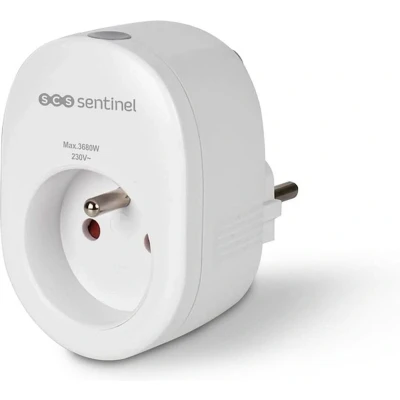 Afbeelding van SCS Sentinel, SmartPlug, max. 3680 W 16 A, voeding 230 V 50 Hz, WLAN 2,4 GHz b/g/n, bedien en je elektrische apparaat via een smartphone, wit