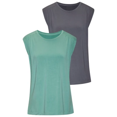 Afbeelding van NU 20% KORTING: Lascana Shirttop Met schouderrimpeling van zachte viscose stretch