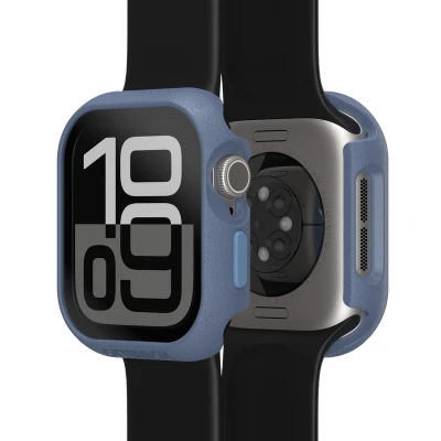 Afbeelding van OtterBox Eclipse Watch bumper met geïntegreerde glazen schermbeschermer voor Apple Series 10 42mm, gehard glas, schokbestendig, valbestendig, slanke beschermhoes Watch, Blu