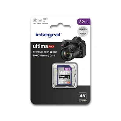 Afbeelding van 32 GB SD kaart 4K Ultra HD video Premium Hoge Snelheid Geheugenkaart SDHC Tot 100 MB/s V30 UHS I U3 C10, door Integral, INSDH32G 100/70V30