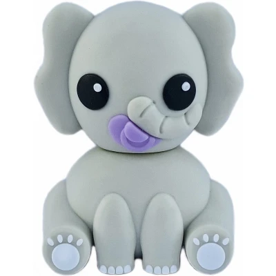 Afbeelding van Ulticool USB Stick schattige olifant Baby met Speen Lila Fiep 8 GB Flash Drive Memory Data Opslag Grijs