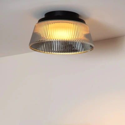 Afbeelding van Lucide Vixi Plafonnière Ø 35 Cm Led Dimb. 1x17,6w 2900k Fumé