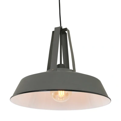 Afbeelding van Hanglamp Mexlite Eden Grijs Retro Industrieel Eetkamer Horeca