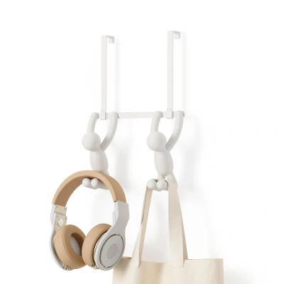 Afbeelding van Umbra deurhaken mannetjes Buddy 2 haken Wit