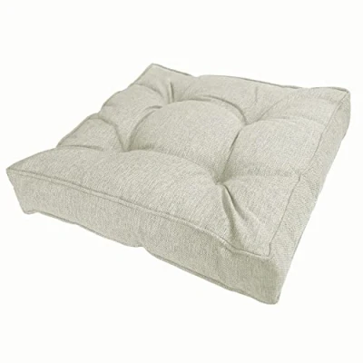 Afbeelding van POKAR Zitkussen Lounge Kussen Tuin voor Tuinmeubelen Loungemeubels 60x60x10 cm, Beige
