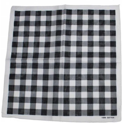 Afbeelding van Zac&#039;s Alter Ego Checkered gingham Bandana Zwart/Wit