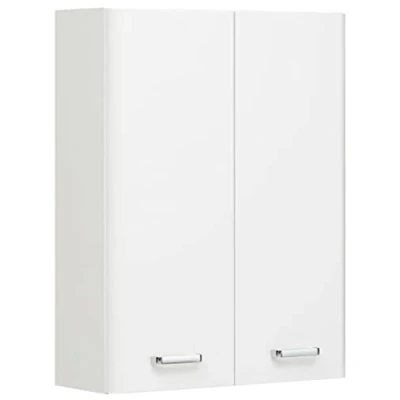 Afbeelding van Pelipal Badkamerhangkast Quickset 359 in wit hoogglans, 53 cm breed, badkamerwandkast met 2 deuren en legplanken