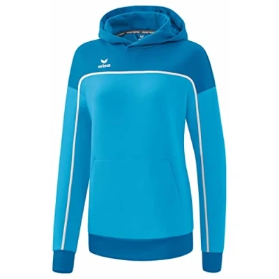 Afbeelding van erima CHANGE by sweatshirt met capuchon dames curaçao/mykonos/wit