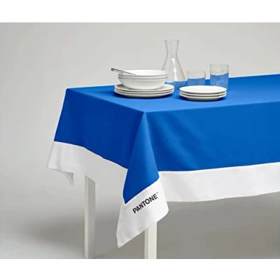 Afbeelding van SWEET HOME Pantone™ Tafelkleed, rechthoekig, 6 zitplaatsen, 140 x 180 cm, 100% katoen, 220 g, blauw
