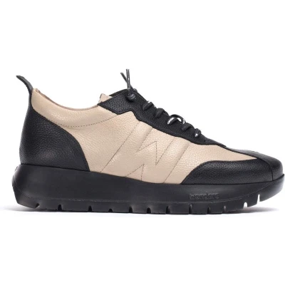 Afbeelding van Wonders Supra dames sneaker Taupe maat 35 (EU) 2 (UK)
