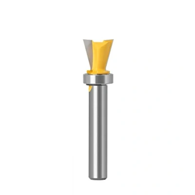 Afbeelding van 1 Pc 8 Mm Schacht Frees Houtsnijwerk 14 Graden 1/2 &quot;Zwaluwstaart Router Bit Houtbewerking cutter Tenon Gereedschap