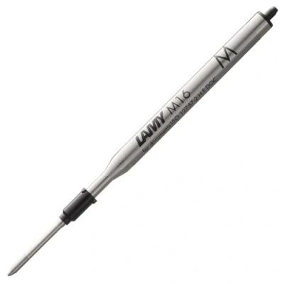 Afbeelding van LAMY M 16 vulling 801 metalen balpenvulling in de kleur zwart lijnbreedte