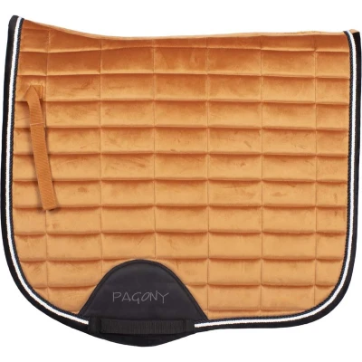 Afbeelding van Pagony Work Velours zadeldek cognac maat:vs cob