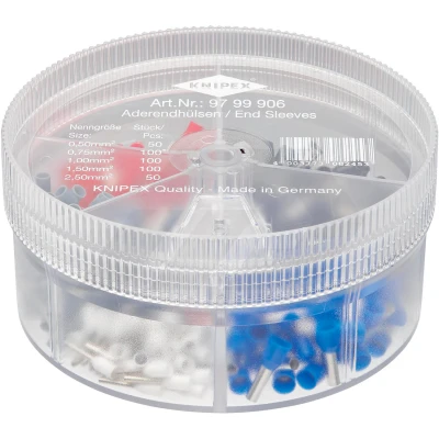 Afbeelding van Knipex 97 99 906 Assortimentsboxen Met Afgestripte Adereindhulzen