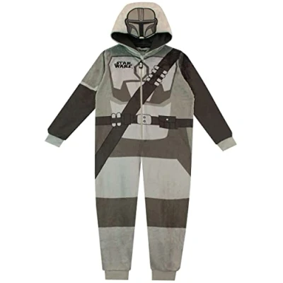 Afbeelding van Star Wars Jongens Onesie The Mandalorian Grijs 158