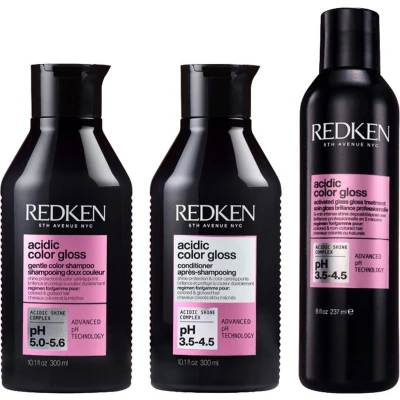 Afbeelding van Redken Acidic Color Gloss Shampoo 300ml + Conditioner Activated Glass Treatment 237ml bundel/set/pakket