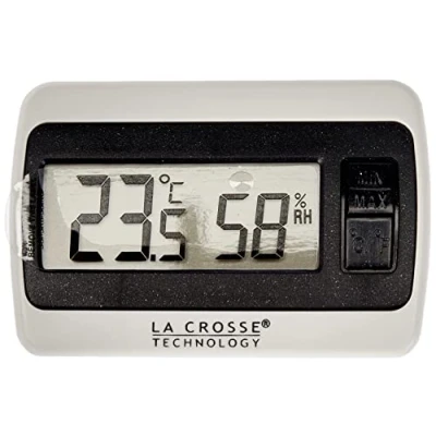 Afbeelding van La Crosse Technology Ws7005 Kleine Thermometer, hygrometer, wit, 6 x 1,3 4 cm