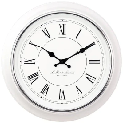 Afbeelding van Mebus 19233 Wandklok Kwarts 40 cm x 5 Wit