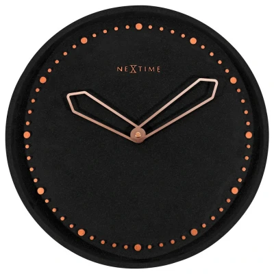 Afbeelding van Nextime Ne 3197Zw Wandklok Dia. 35 Cm, Polyresin, Zwart
