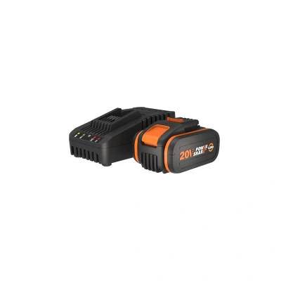 Afbeelding van Worx accu 20V/4,0Ah en snellader 14,4 20V WA3604