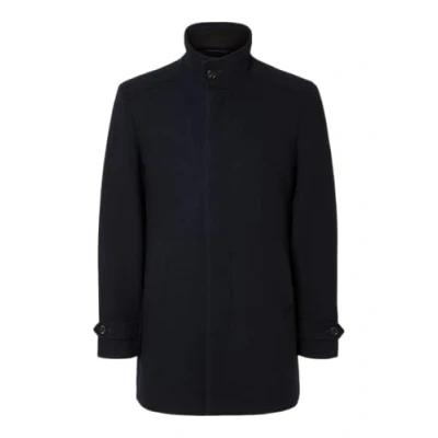 Afbeelding van Selected Homme Slhnew Reuben COAT Mantel, Heren, Maat: Small, Sky captain