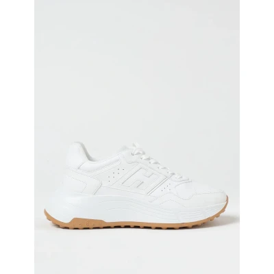 Afbeelding van Lace Up Sneakers with Leather Upper and Rubber Sole Wo White