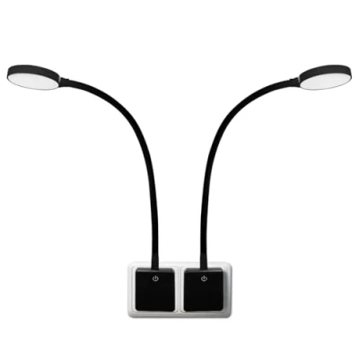 Afbeelding van ENUOTEK Dimbare LED Nachtlampjes Leeslampjes Bed met Stekker in Stopcontact Touch Schakelaar 4W 350Lm Neutraal Wit 4000K 30% 70% 100% Helderheid Dimbaar 2 Pack