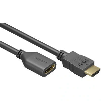 Afbeelding van HDMI 1.4 verlengkabel met netwerk, 4K. 1 meter