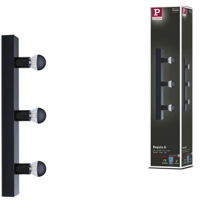 Afbeelding van Paulmann Regula II 80097 LED spiegellamp Zwart
