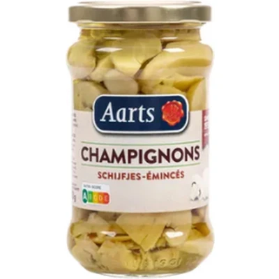 Afbeelding van Aarts Middel Champignons Schijfjes Glas (6x 314ml)