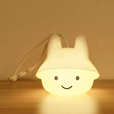 Afbeelding van Vicloon nachtlampje voor kinderen, bedlampje baby&#039;s met afstandsbediening en aanraakbediening, oplaadbaar, in lichtintensiteit verstelbare led kinderkamerlamp babykamers (poppenlamp)