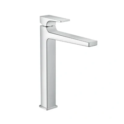 Afbeelding van Hansgrohe Metropol verhoogde wastafelkraan waterbesparend met pop up waste chroom