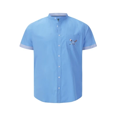 Afbeelding van Charles Colby Kurzarm DUKE Sandford Overhemd, Heren, Maat: Large, Blau