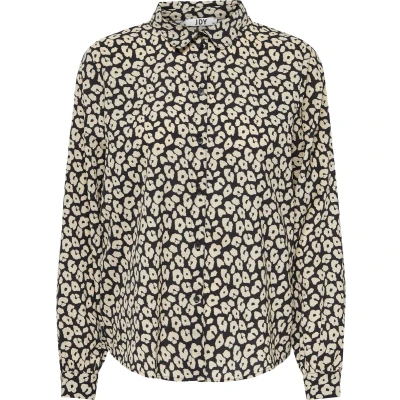Afbeelding van JDY Jdybrooke Overhemdblouse black/tapioca, Dames, Maat: 36, Black/tapioca