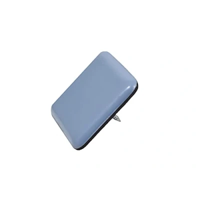 Afbeelding van GleitGut 4 x teflon ladder met spijker hoekig PTFE stoelglijders rechthoekig (37 37 mm)