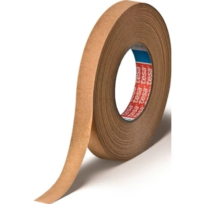 Afbeelding van Tesa Afplakband sterk gecrêpt lichtbruin lengte 50 m breedte 19 mm wiel 16 stuks 04319 00006 00