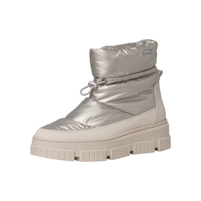 Afbeelding van s.Oliver Snowboots, Dames, Maat: 36, Champagne Textiel/ synthetisch