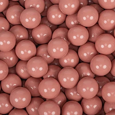 Afbeelding van KiddyMoon Plastic Ballen Voor Kinderen Ø 7 Cm Kleurig Gecertificerd Gemakt In EU, Zalm Roze,100